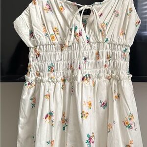 Wayf Floral Maxi Dress - Cream with Multicolor Accents